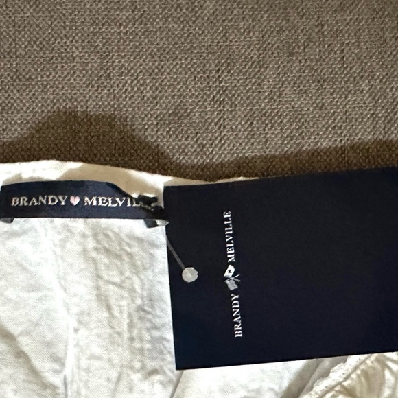 Brandy Melville Tiffany White Adjustable Spaghetti Strap Cotton Tank Top, NWT - Picture 6 of 9